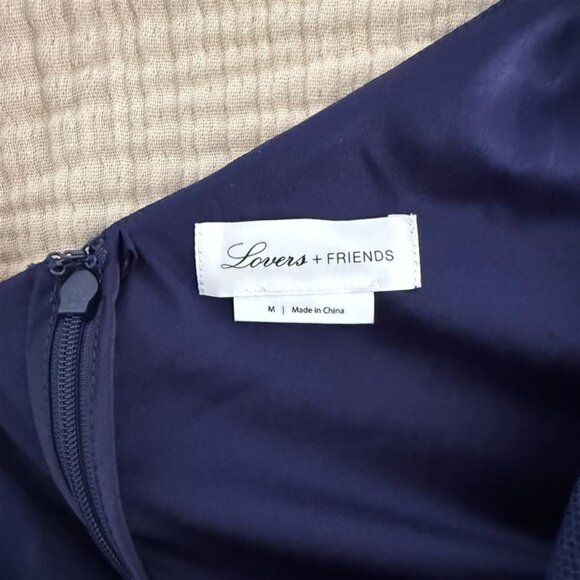 Lovers + Friends Oriana Bright Navy Lace Mini Dress - Picture 4 of 5